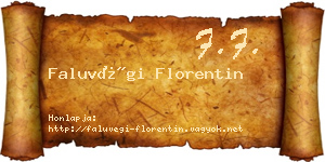 Faluvégi Florentin névjegykártya